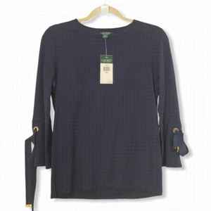 𝅺NWT Ralph Lauren Embellished Sleeve Top